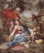 unknow artist The rest on the flight into egypt USA oil painting reproduction